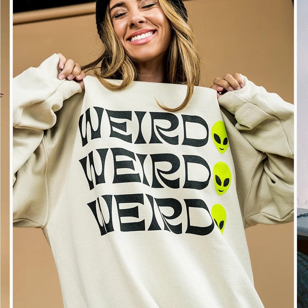 Dressed in Lala Weirdo Oversized Pullover - S/M